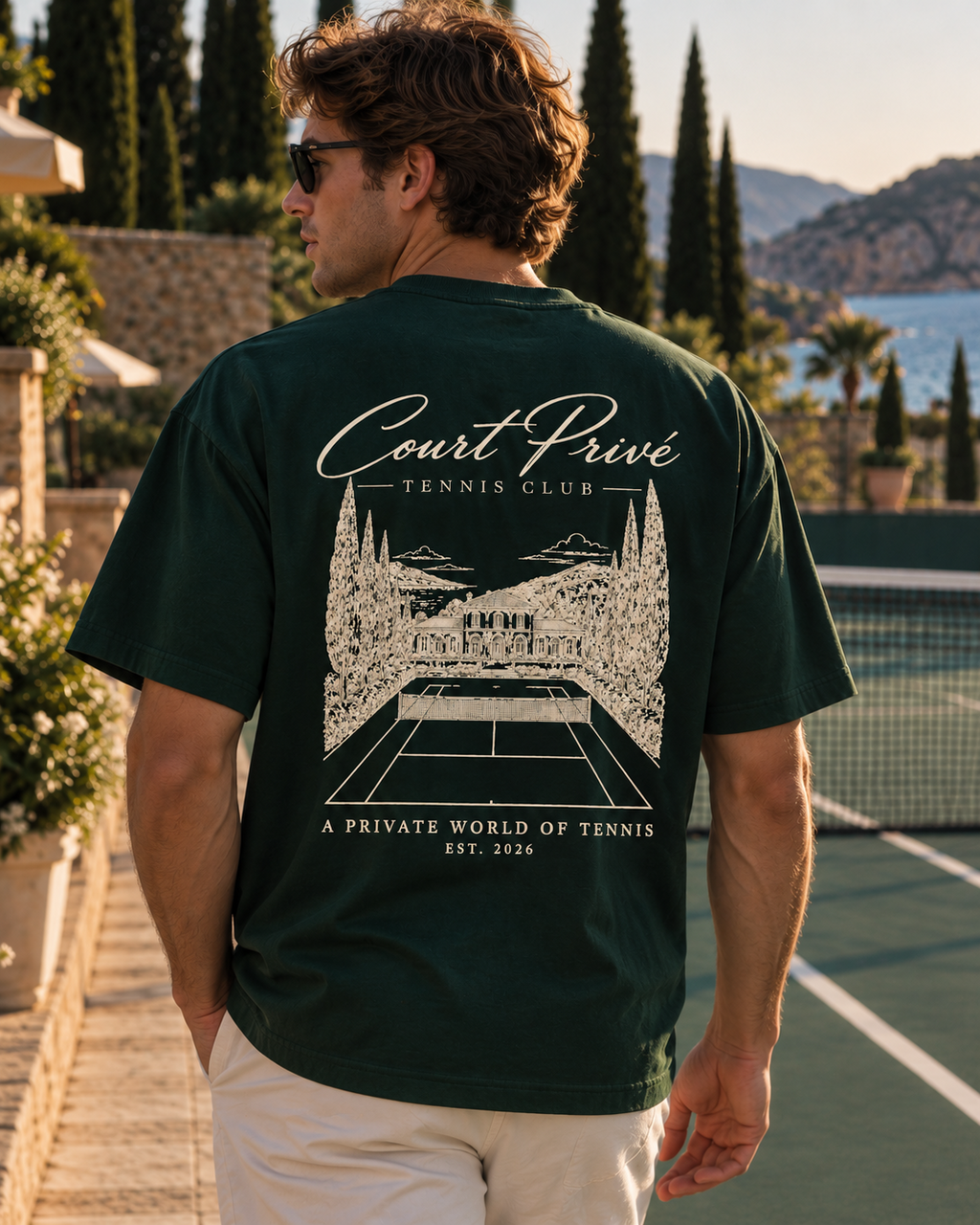 Club Tee back graphic lifestyle view